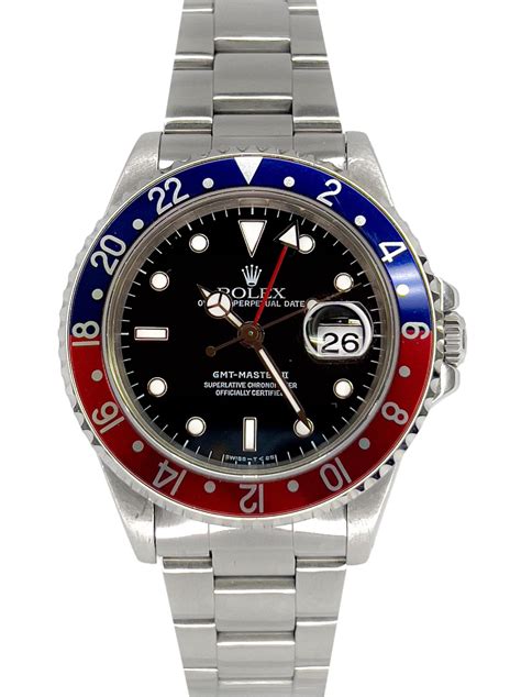 rolex gmt master ii 16710 pepsi bezel z series|Rolex gmt 16710 for sale.